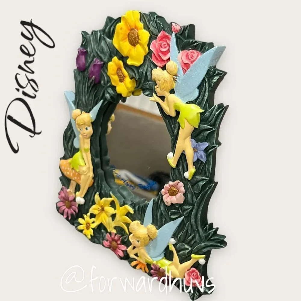 Disney Tinker Bell Standing Mirror Frame - Rare and Adorable